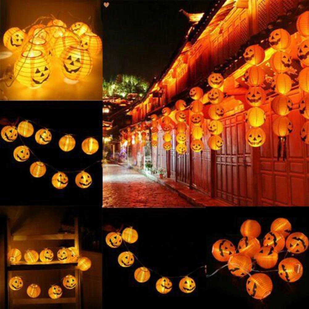 LED Pumpkins String Lights Battery Operated