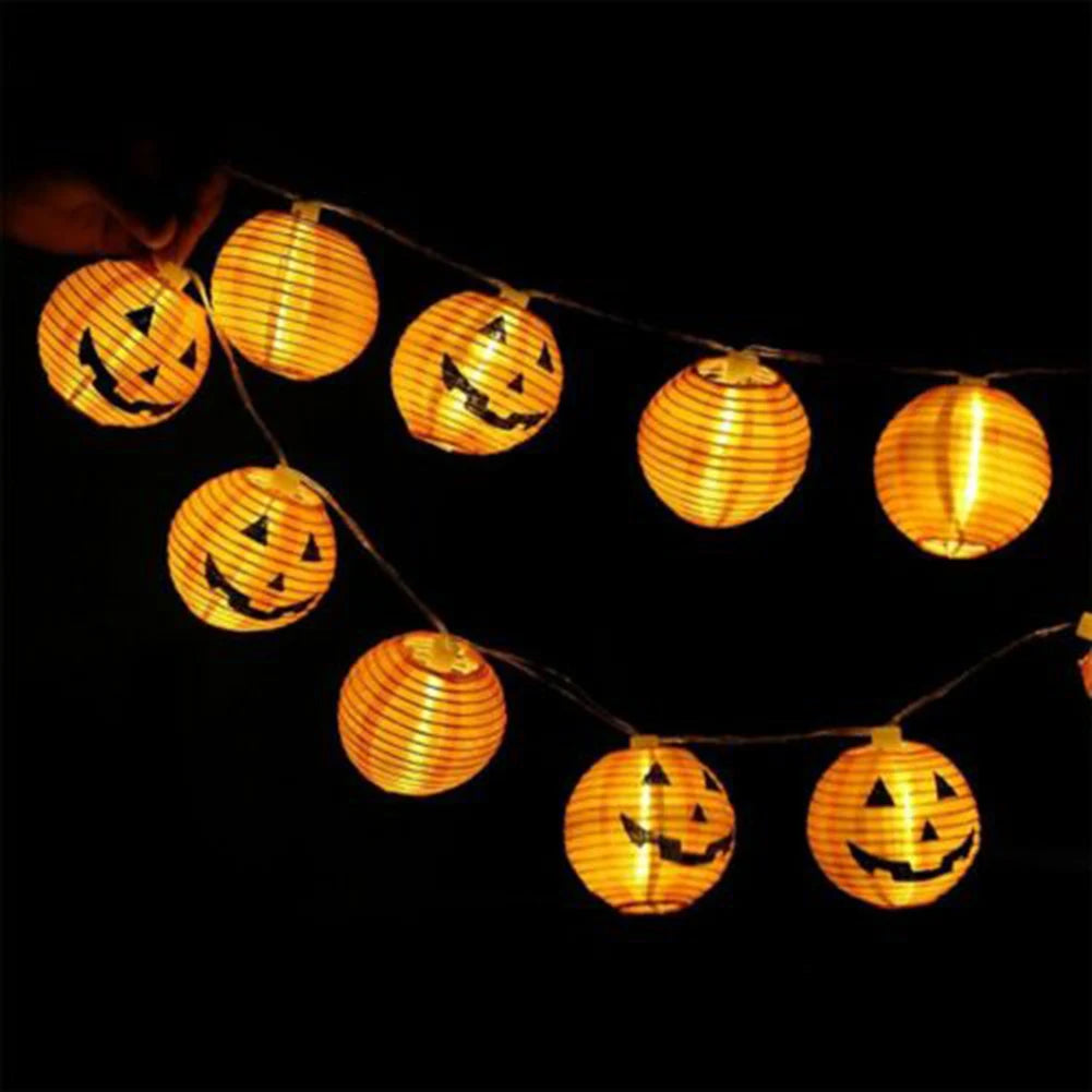 LED Pumpkins String Lights Battery Operated