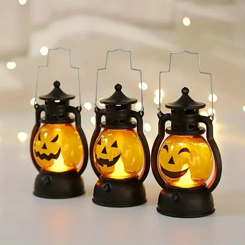 1-10PCS Halloween Pumpkin Ghost Face