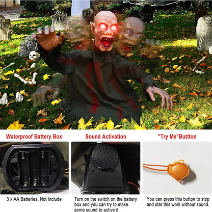 Voice Activated Halloween Decoration Ghost