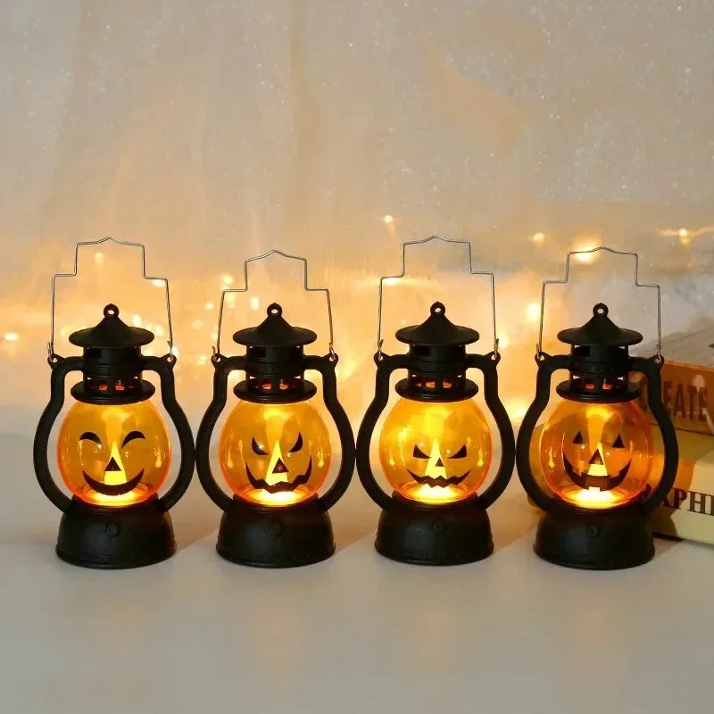 1-10PCS Halloween Pumpkin Ghost Face