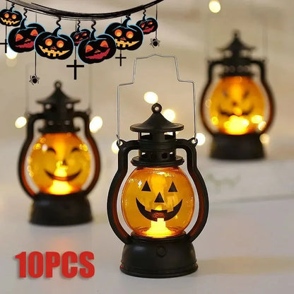 1-10PCS Halloween Pumpkin Ghost Face
