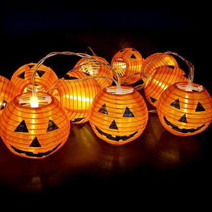 LED Pumpkins String Lights Battery Operated
