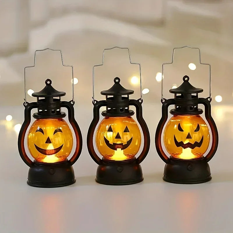 1-10PCS Halloween Pumpkin Ghost Face
