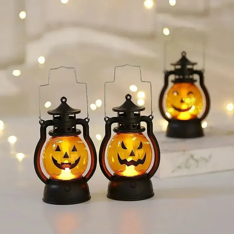 1-10PCS Halloween Pumpkin Ghost Face