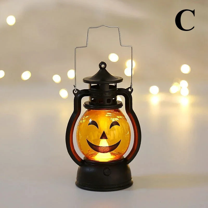 1-10PCS Halloween Pumpkin Ghost Face